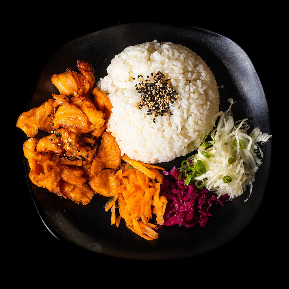 Fried Salmon bowl